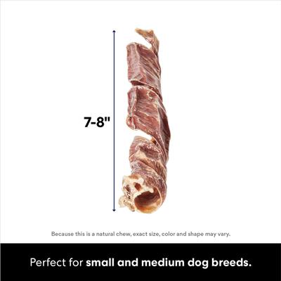 Show full view: Bones & Chews Beef Gullet Springs Dog Treats, 7"-8", 3 count slide 3 of 8