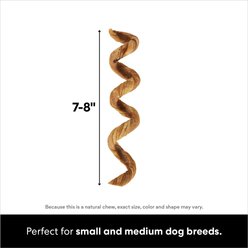 Bones & Chews Beef Tripe Twist Springs Dog Treats, 7"-8", 3 count slide 2 of 6