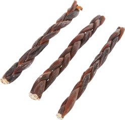 Bones & Chews Braided Beef Gullet Dog Treat, 11"-12", 3 count