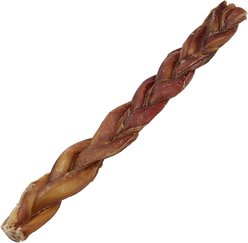 Bones & Chews Braided Bully Stick 12" Dog Treats, 1 count