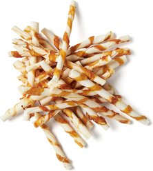 Bones & Chews Chicken Wrapped Rawhide Twist Dog Treats, 100 count