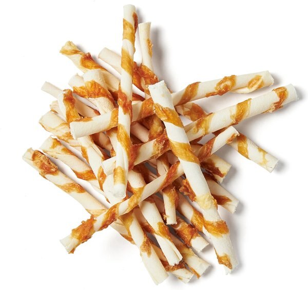 Bones & Chews Chicken Wrapped Rawhide Twist Dog Treats