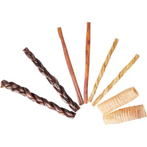 Bones & Chews Large Dog Natural Chews Variety Pack, 8 count