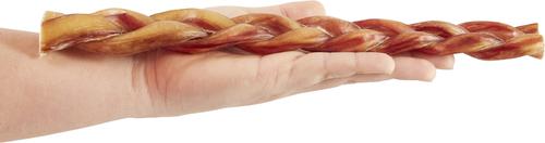 Show full view: Bones & Chews Made in USA 12" Braided Bully Stick Dog Treat, 1 count slide 3 of 8