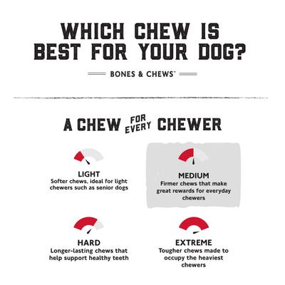 Show full view: Bones & Chews Made in USA 6" Rawhide Bone Dog Treat, 1ct, 2 count slide 4 of 5