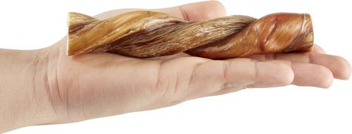 Show full view: Bones & Chews Made in USA 6" Twisted Bully Stick Dog Treat, 25 count slide 3 of 8