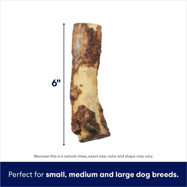 Bones & Chews Made in USA Beef Rib Bone 6" Dog Treat