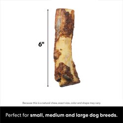 Bones & Chews Made in USA Beef Rib Bone 6" Dog Treat, 6 count slide 2 of 6