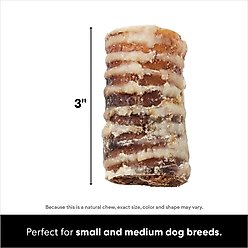 Bones & Chews Made in USA Cheese & Bacon Flavored Filled Beef Trachea Dog Treats, 10 count slide 2 of 6