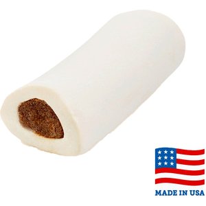 Bones & Chews Made in USA Cheese & Bacon Flavored Filled Bone Dog Treats