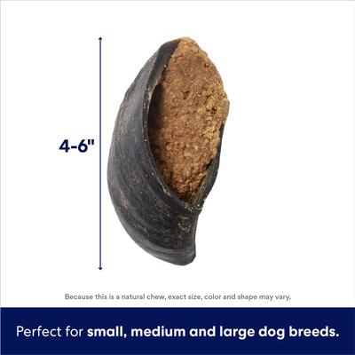 Show full view: Bones & Chews Made in USA  Chicken & Rice Flavored Filled Beef Hooves Dog Treats, 1 count slide 3 of 9