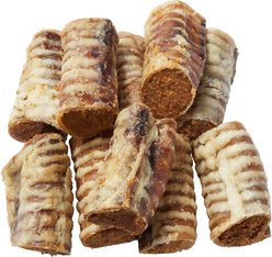 Bones & Chews Made in USA Chicken & Rice Flavored Filled Beef Trachea Dog Treats, 10 count