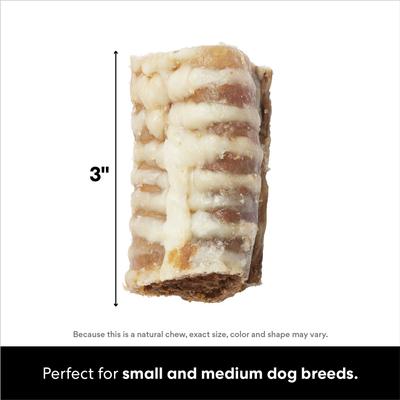 Show full view: Bones & Chews Made in USA Chicken & Rice Flavored Filled Beef Trachea Dog Treats, 10 count slide 3 of 9