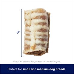 Bones & Chews Made in USA Chicken & Rice Flavored Filled Beef Trachea Dog Treats, 2 count slide 2 of 7