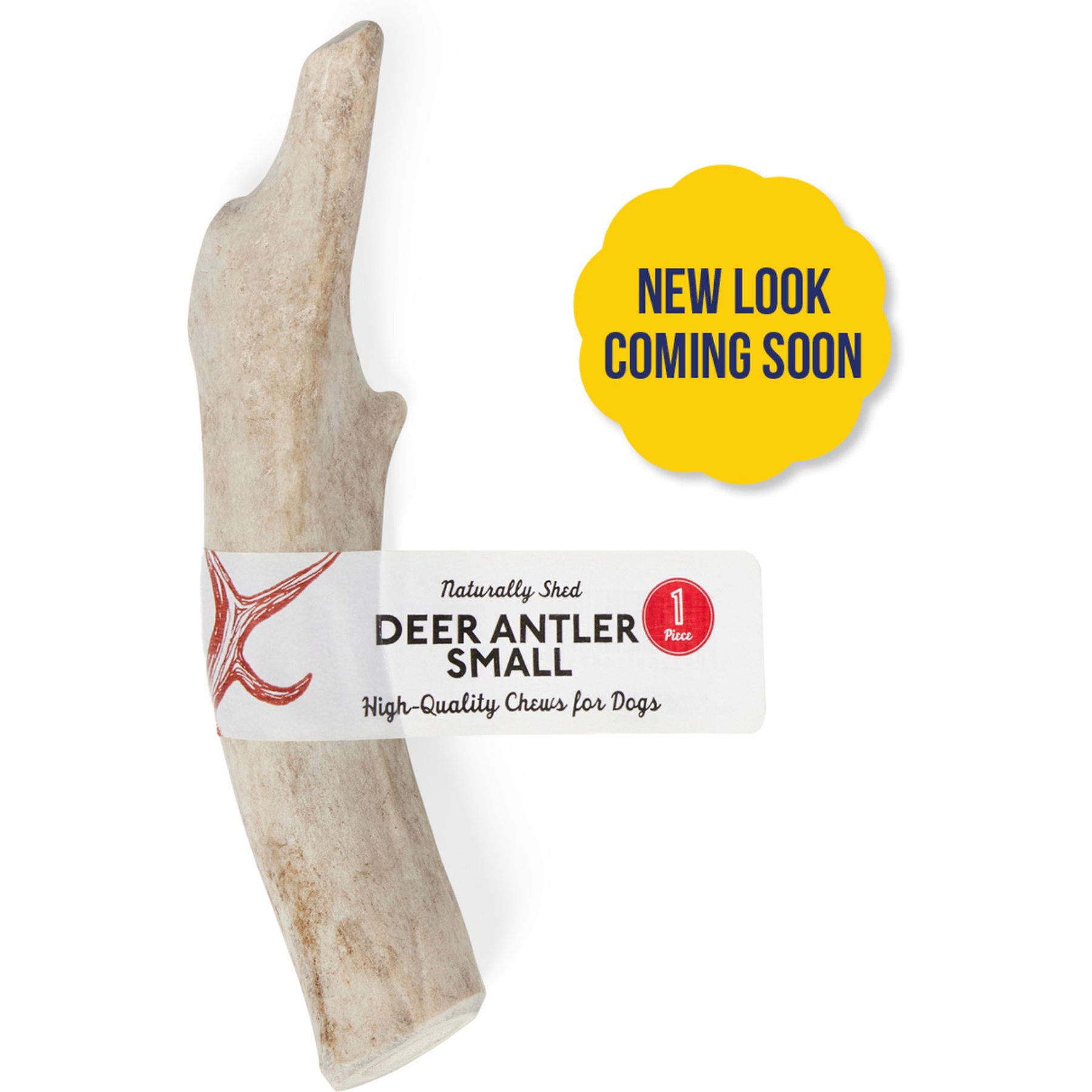 Bones & Chews Made in USA Deer Antler Dog Chew (New Look Coming Soon), Small: 4 - 5.5-in