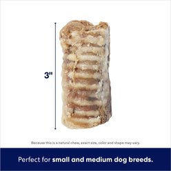 Bones & Chews Made in USA Peanut Butter Flavored Filled Beef Trachea Dog Treats, 4 count bundle slide 2 of 6