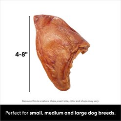 Bones & Chews Made in USA Pig Ear Chews Dog Treats, 1 count slide 2 of 6