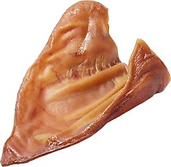Bones & Chews Made in USA Pig Ear Chews Dog Treats, 6 count bundle