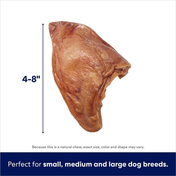 Bones & Chews Made in USA Pig Ear Chews Dog Treats