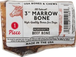 Bones & Chews Made in USA Roasted Marrow Bone 3" Dog Treat, 1 count