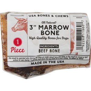 Bones & Chews Made in USA Roasted Marrow Bone 6" Dog Treat