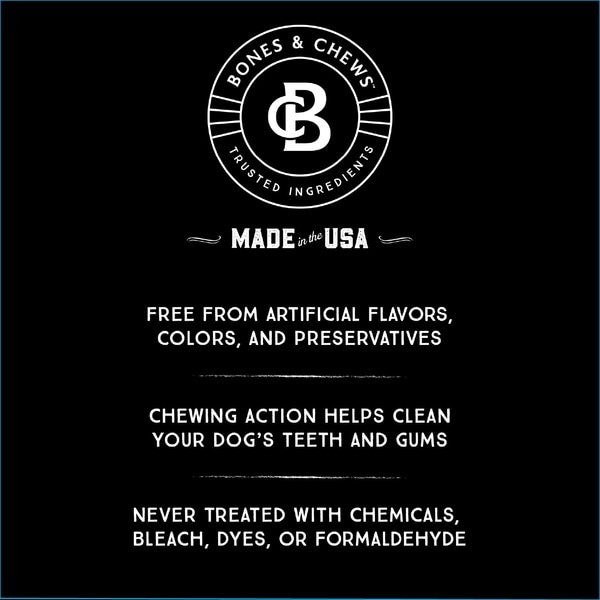 Bones & Chews Made in USA Roasted Marrow Bone 6" Dog Treat