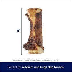 Bones & Chews Made in USA Roasted Marrow Bone 6" Dog Treat, 2 count slide 2 of 6