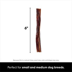 Bones & Chews Made in USA Steer Stick 6" Dog Chew Treat, 6 count slide 2 of 7