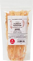 Bones & Chews Made in USA Turkey Tendon Dog Treats, 4-oz bag