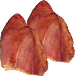 Bones & Chews Pig Ear Chews Dog Treats, 2 count
