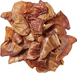 Bones & Chews Pig Ear Chews Dog Treats, 20 count