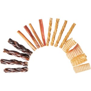 Bones & Chews Small Dog Natural Chews Variety Pack, 16 count