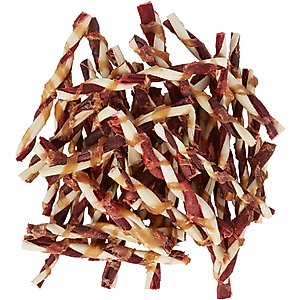 Bones & Chews Triple Flavor Rawhide Twist Dog Treats, 40 count