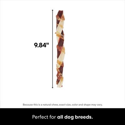 Show full view: Bones & Chews Triple Flavor Rawhide Twist Dog Treats, 40 count slide 3 of 8