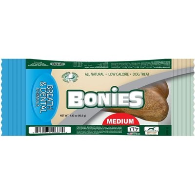 BONIES BONIES Breath & Dental Formula Medium Dental Dog Treat, 1 count