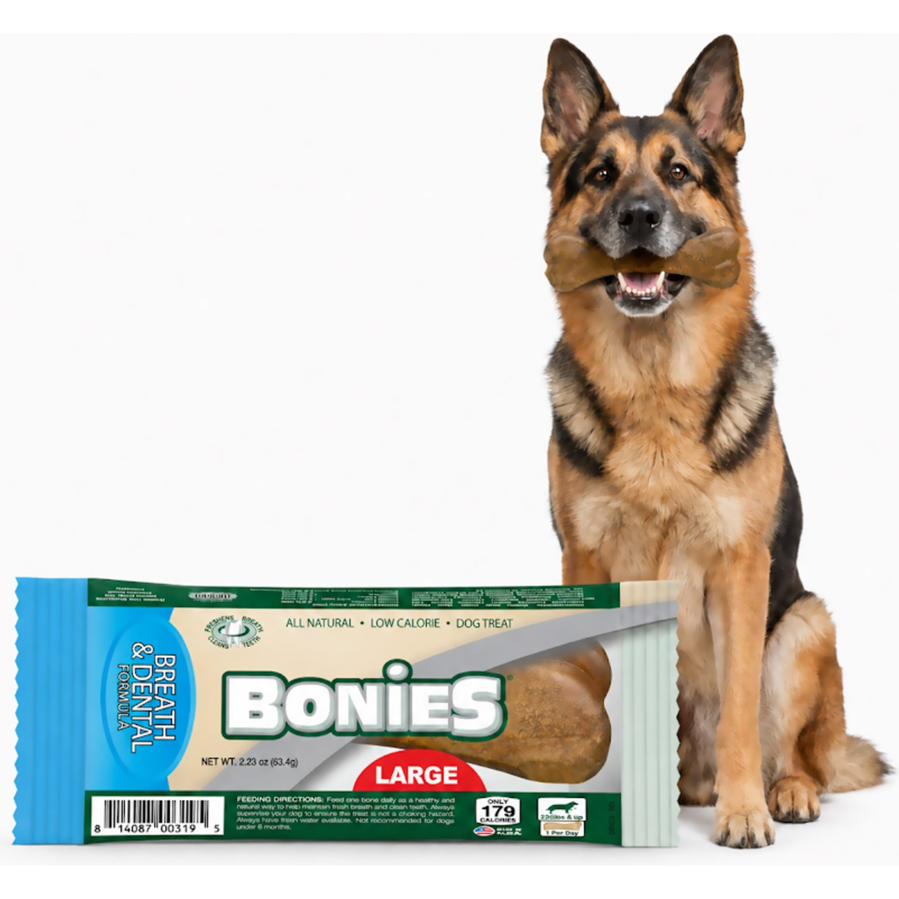 BONIES Breath & Dental Formula Regular Dental Dog Treat, 1 count