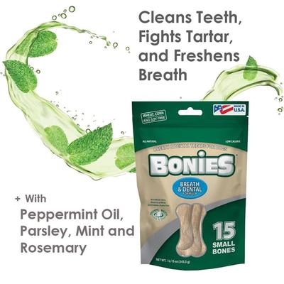 Show full view: BONIES Breath & Dental Formula Regular Dental Dog Treat, 1 count slide 8 of 11