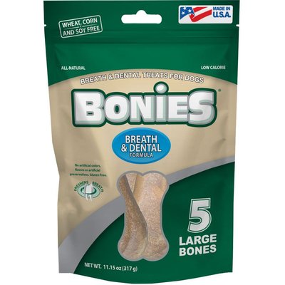 BONIES BONIES Breath & Dental Formula Regular Dental Dog Treat, 5 count