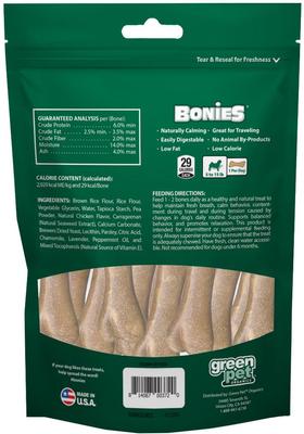 Show full view: BONIES Calming Formula Mini Dog Treats, 20 count slide 3 of 11