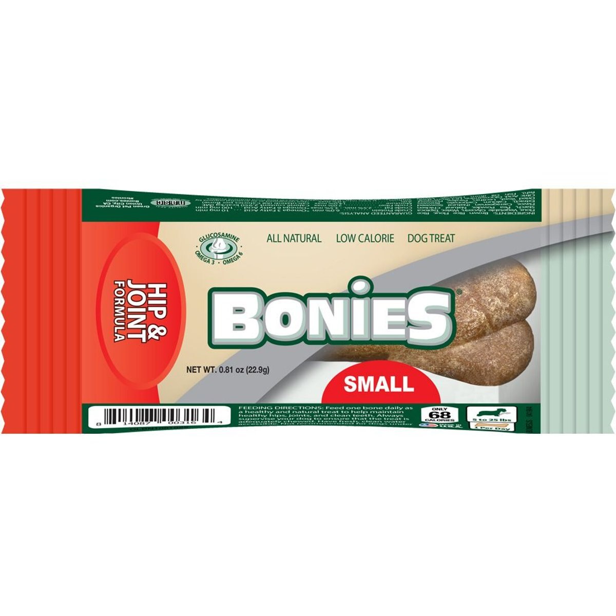 BONIES Hip & Joint Formula Small Dog Treats, 2 count bundle