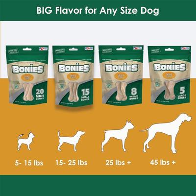 Show full view: BONIES Skin & Coat Formula Medium Dog Treats, 8 count slide 7 of 10