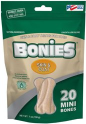 BONIES Skin & Coat Formula Mini Dog Treats, 20 count