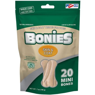 BONIES BONIES Skin & Coat Formula Mini Dog Treats, 20 count