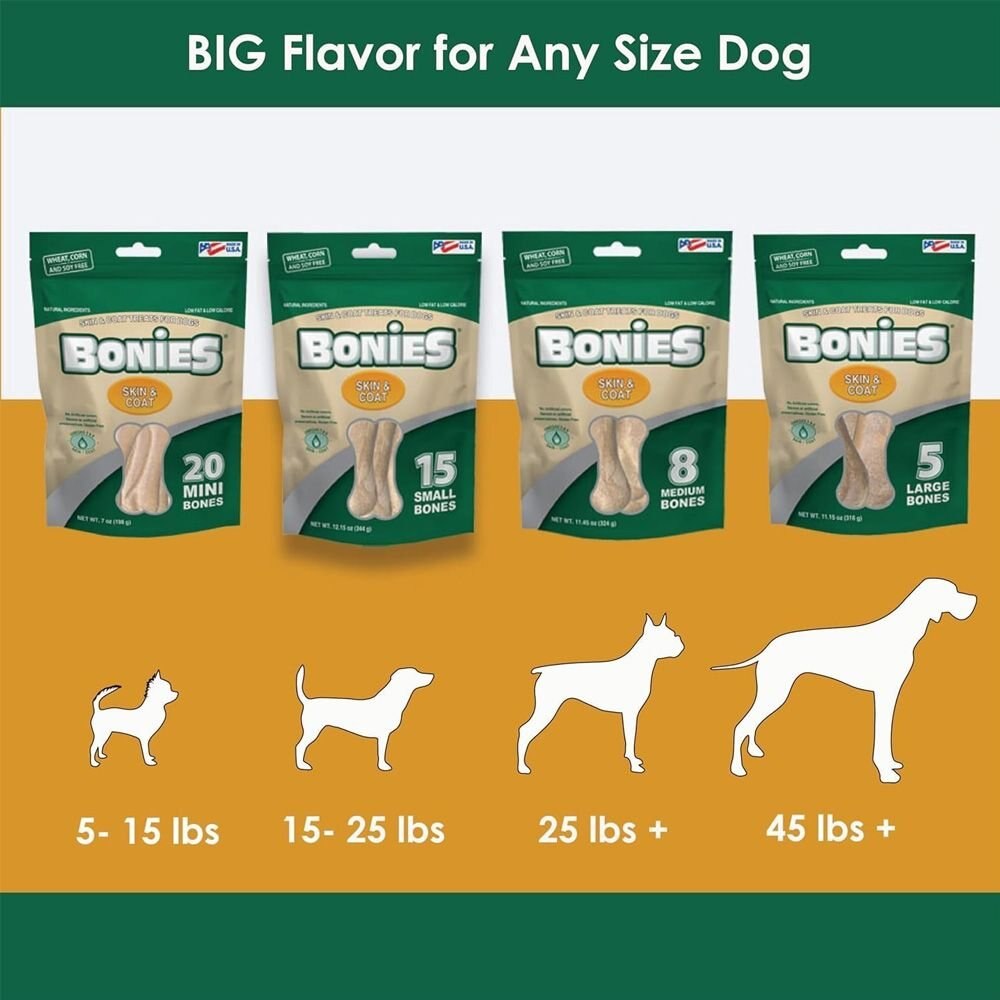 BONIES Skin & Coat Formula Small Dog Treats