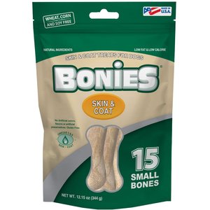 BONIES Skin & Coat Formula Small Dog Treats, 15 count