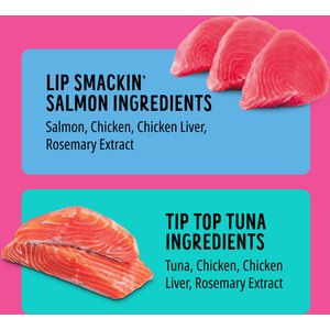 BONKERS Purrpops Tuna & Salmon Flavored Freeze-Dried Cat Treats, 18 count
