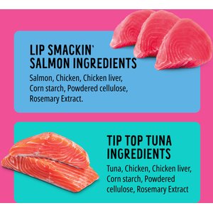 BONKERS Purrpops Tuna & Salmon Flavored Freeze-Dried Cat Treats, 18 count