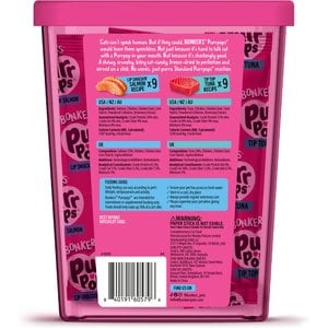 BONKERS Purrpops Tuna & Salmon Flavored Freeze-Dried Cat Treats, 18 count