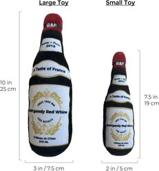 Bonne et Filou Bark'gundy Red Whine Squeaky Plush Dog Toy, Large slide 2 of 4