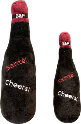 Show full view: Bonne et Filou Bark'gundy Red Whine Squeaky Plush Dog Toy, Small slide 3 of 4